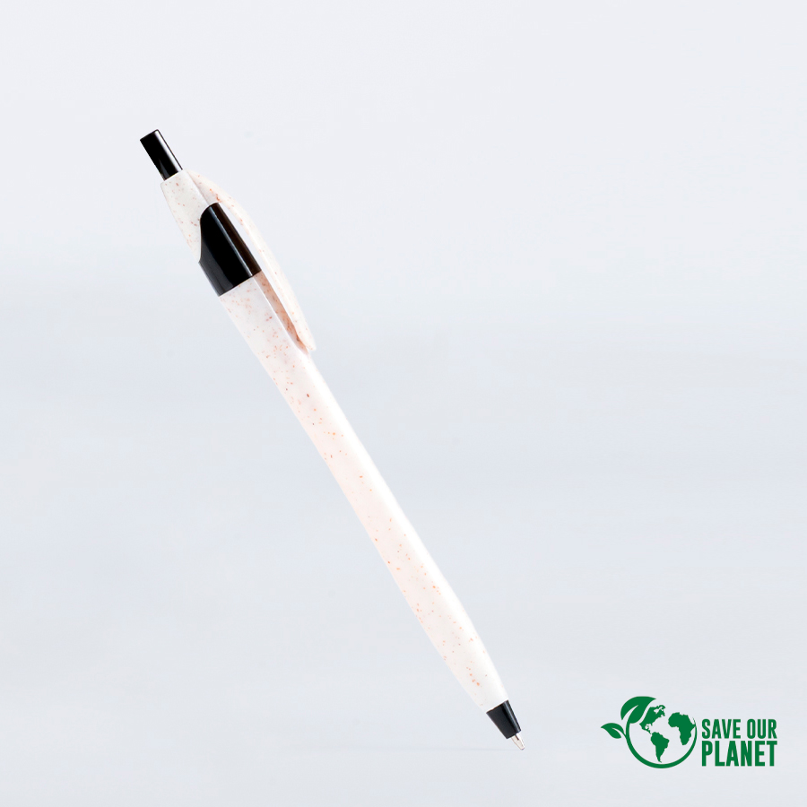 Bolígrafo de Fibra de Trigo con tinta azul