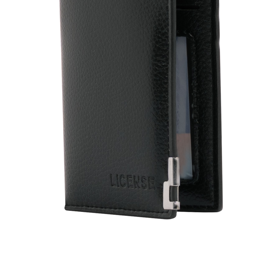 Porta-Tarjetas vertical de Eco-Cuero "LICENSE"