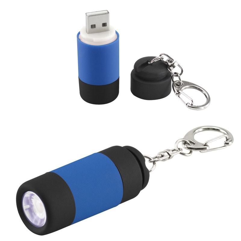 Llavero-Linterna LED Cargador USB