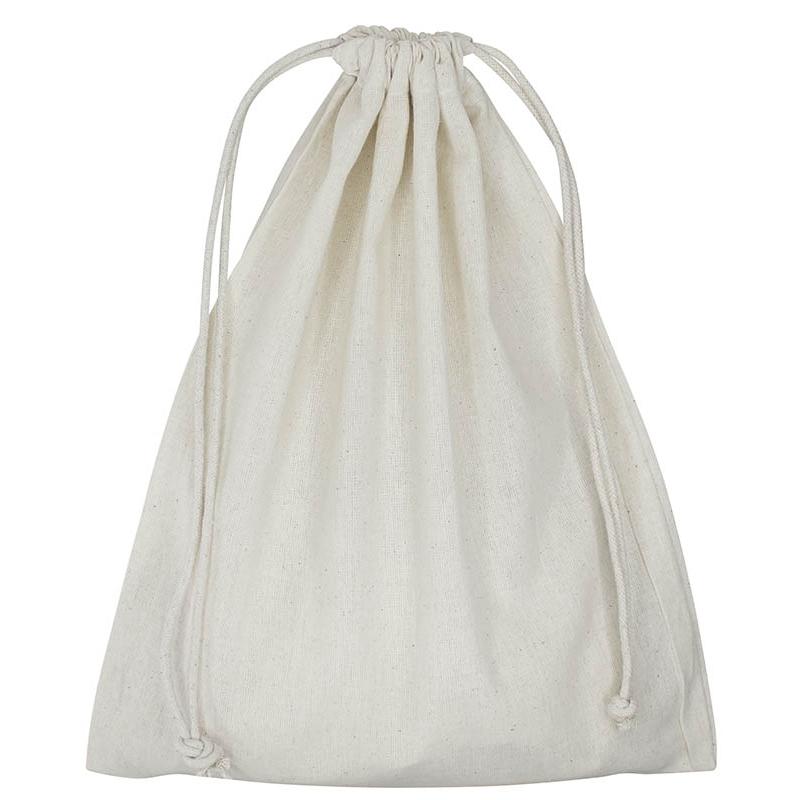 Saco 100% Algodón natural de 120g/m2, "Laos". 28 x 34 cm