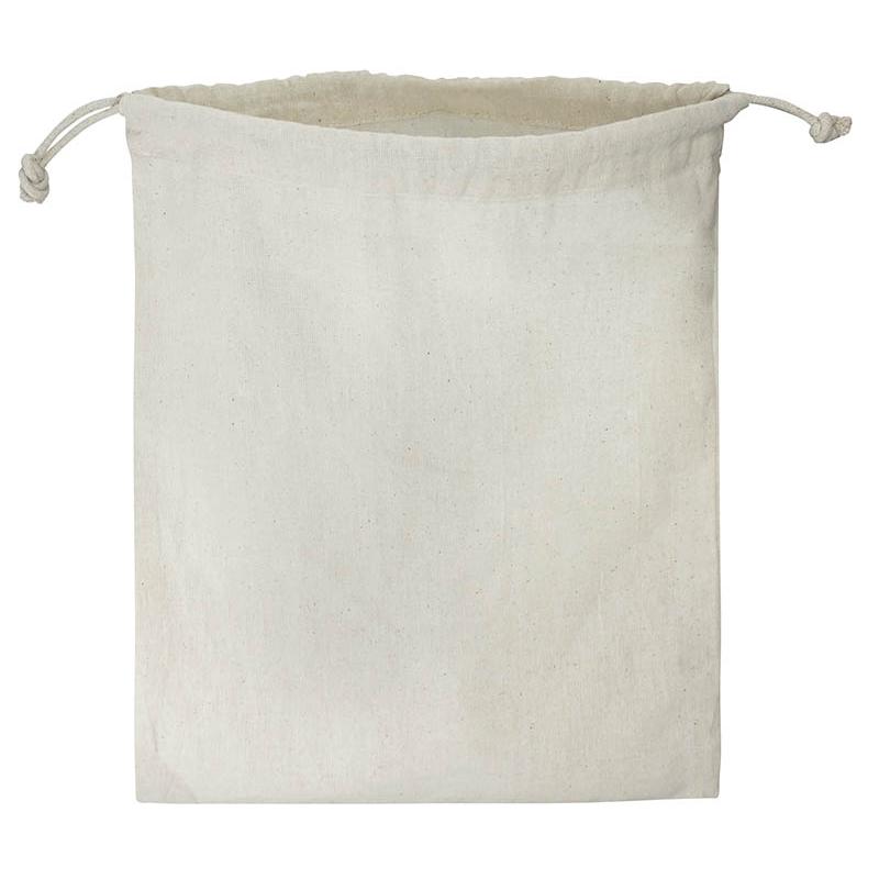 Saco 100% Algodón natural de 120g/m2, "Laos". 28 x 34 cm