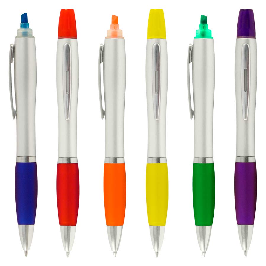 Bolígrafo con Destacador Wind Satin