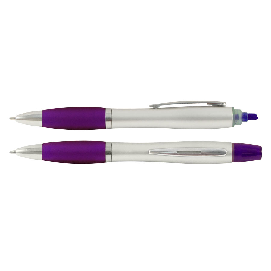 Bolígrafo con Destacador Wind Satin