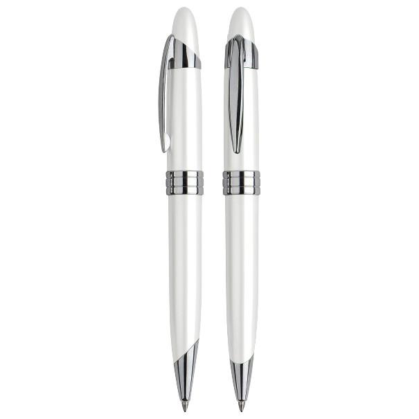 Bolígrafo Metálico White Pearl