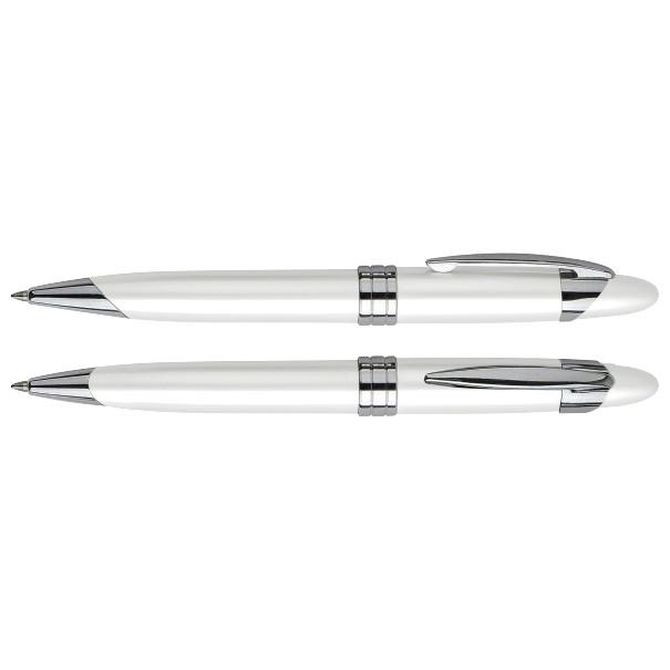 Bolígrafo Metálico White Pearl