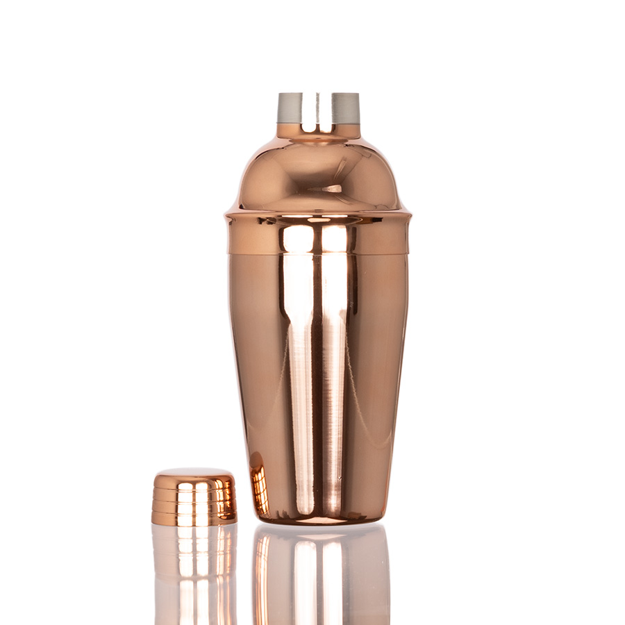 Coctelera metálica encobrizada "COPPER" 500cc