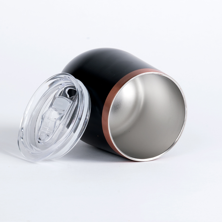 Vaso térmico negro/encobrizado