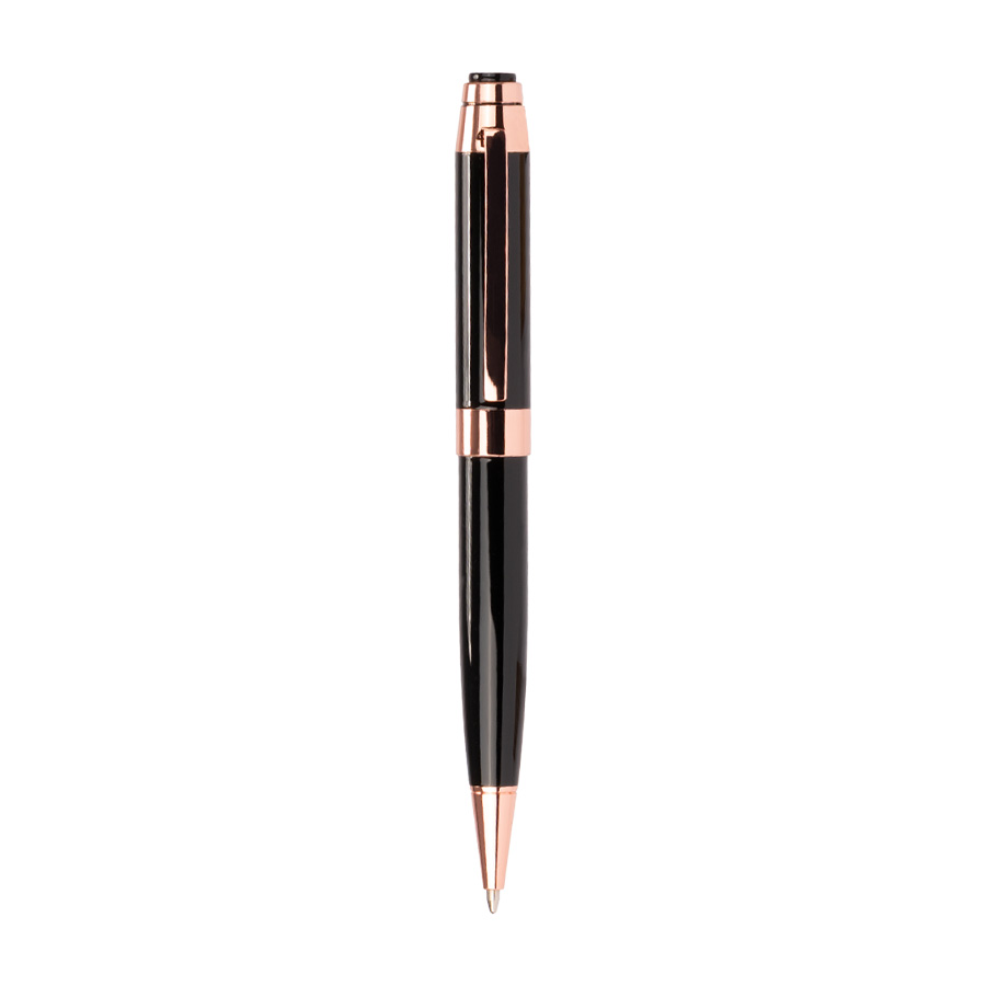 Set de Escritura "THORTON" negro con detalles encobrizados.