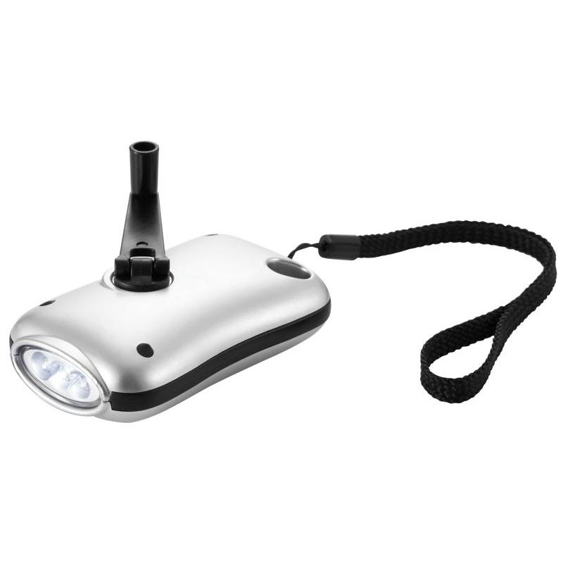 Linterna 3 LED con Dínamo