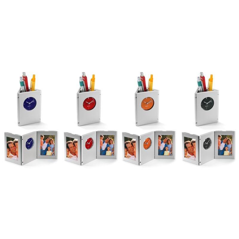Porta-Lápices con Reloj