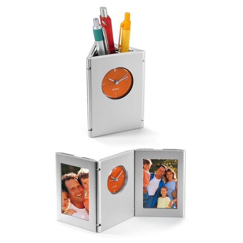 Porta-Lápices con Reloj