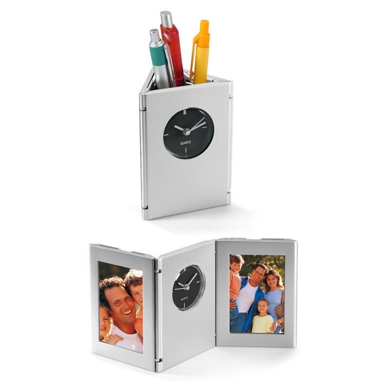 Porta-Lápices con Reloj