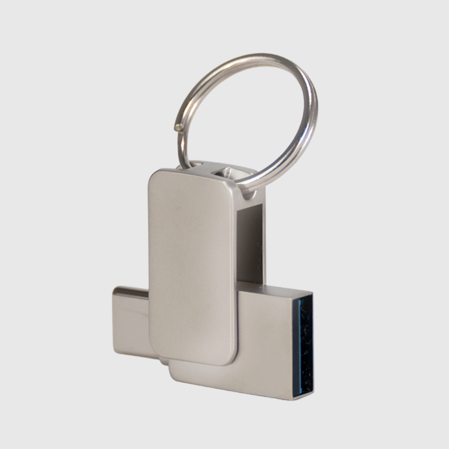 USB 3.0 Mini-Pendrive "Giro" de Acero inoxidable 16GB