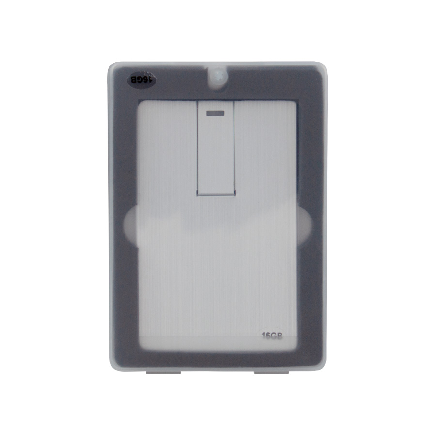 USB Pendrive 16GB Credit Card plateado