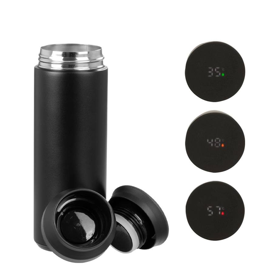 Termo doble pared de acero, con termómetro digital "SMART LID", 480cc